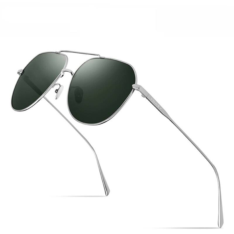 Pure Titanium Polarized Sunglasses for Men UV400 Unisex Sunglasses