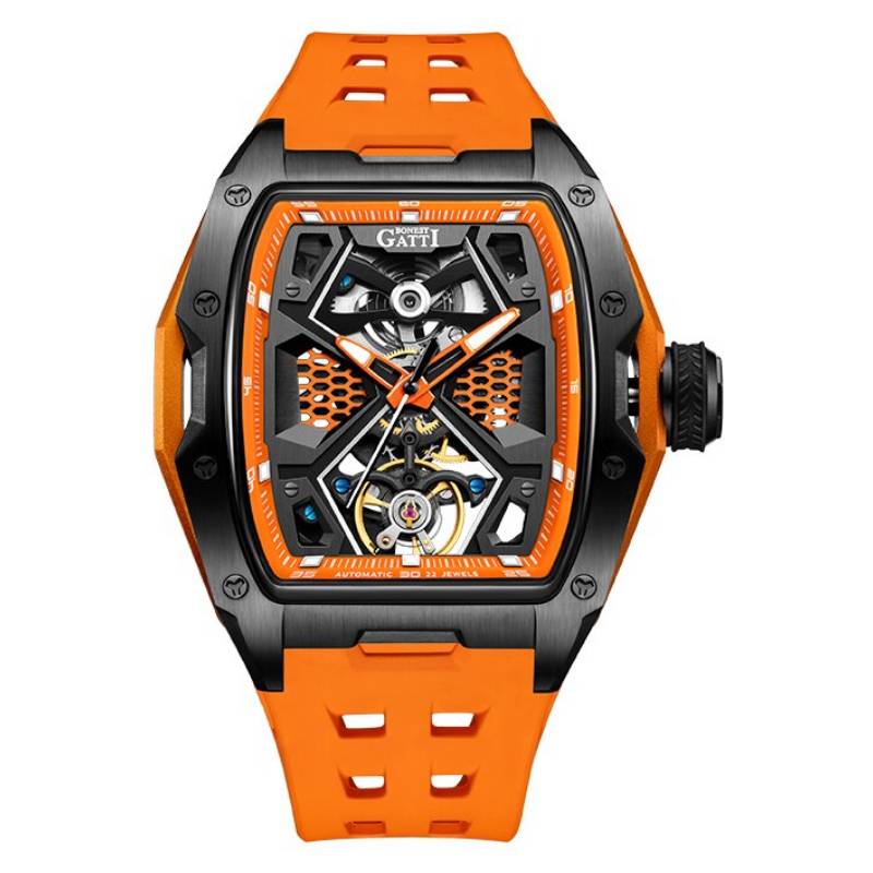 Unique Design Skeleton Sports BONEST GATTI Watch Watches For Men