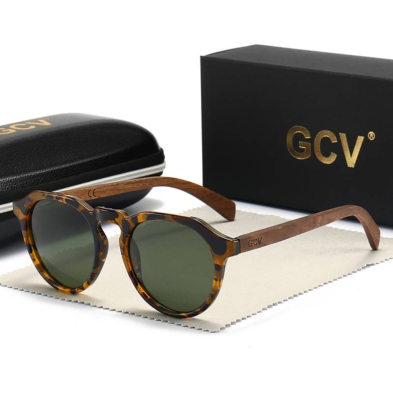 Stylish and Lightweight Hawksbill Walnut Wood Sunglasses Unisex Sunglasses
