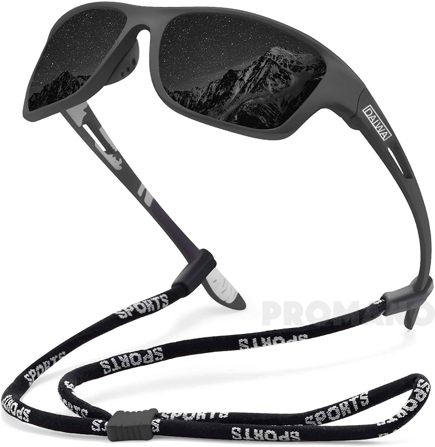Dalwa Polarized Fishing Sunglasses Men's Driving Shades Male Sun Glasses Hiking Fishing Classic Sun Glasses UV400 Eyewear Unisex Sunglasses