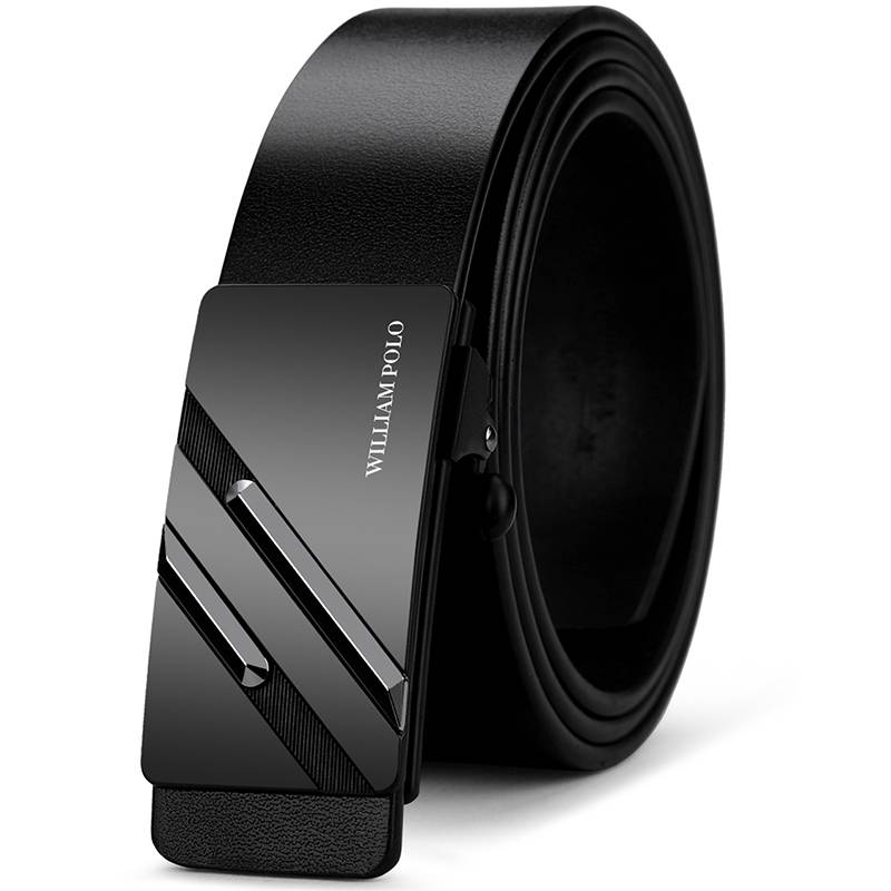 William POLO Men's Automatic Buckle Belt No Holes Mens Belts