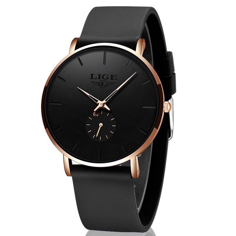 Simple Ultra-Thin LIGE Men's Quartz Watch Lige Watches