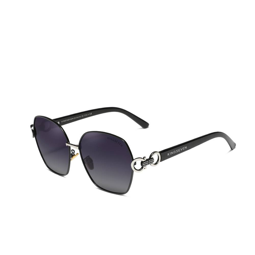 KINGSEVEN Brand New 2023 Vintage Butterfly Sunglasses Women Retro Double Ring Design Gradient Square Sun Glasses Female UV400 Unisex Sunglasses