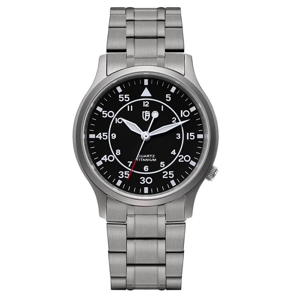 BERNY Titanium Watch for Men AR Coating Sapphire Fashion Wristwatch Luminous Seiko VH31 Ultra-thin Quartz Watch Waterproof 5ATM Watches For Men