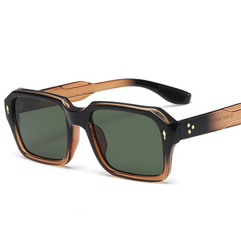 Oversized Rectangle Vintage Uv400 Sunglasses Unisex Sunglasses