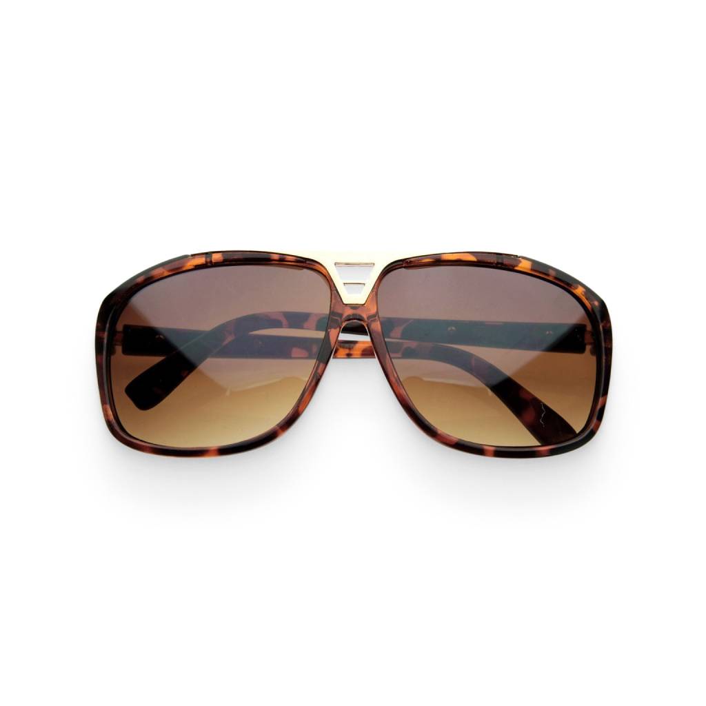 Tortoise Stunna Plastic Aviator Sunglasses Affordable Accessories Unisex Sunglasses