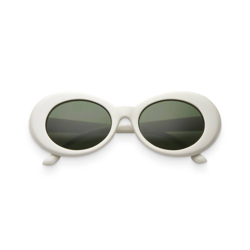 White & Green Women’s Retro Oval Sunglasses Affordable Accessories Unisex Sunglasses