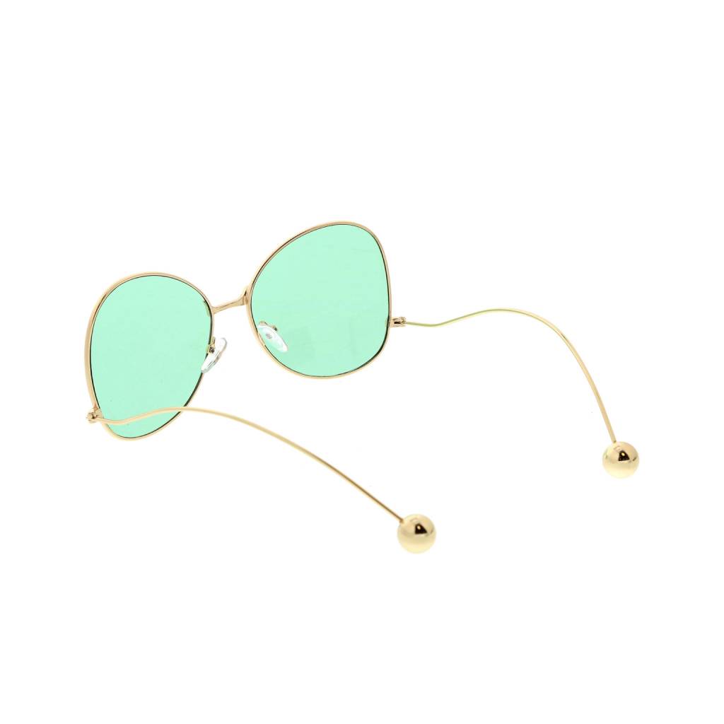 Gold & Green Women’s Retro Butterfly Sunglasses Affordable Accessories Unisex Sunglasses