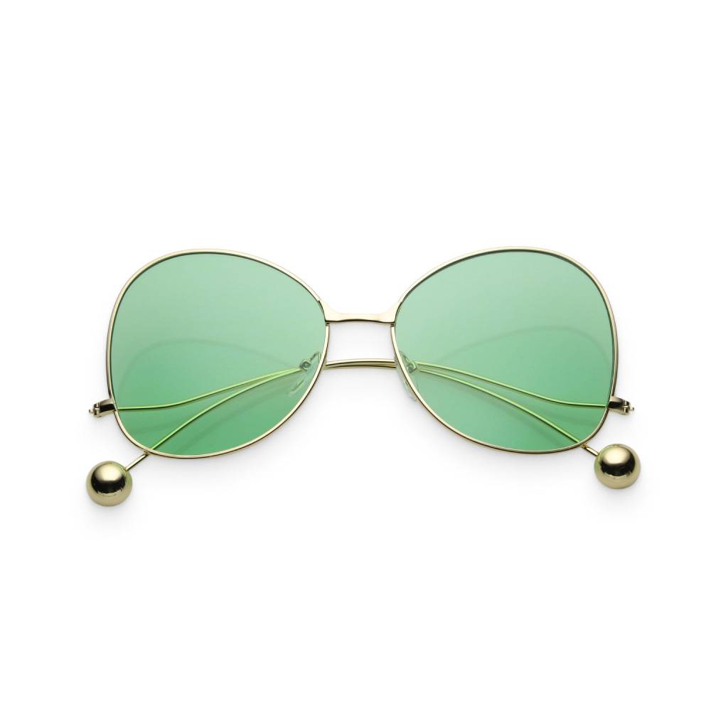Gold & Green Women’s Retro Butterfly Sunglasses Affordable Accessories Unisex Sunglasses