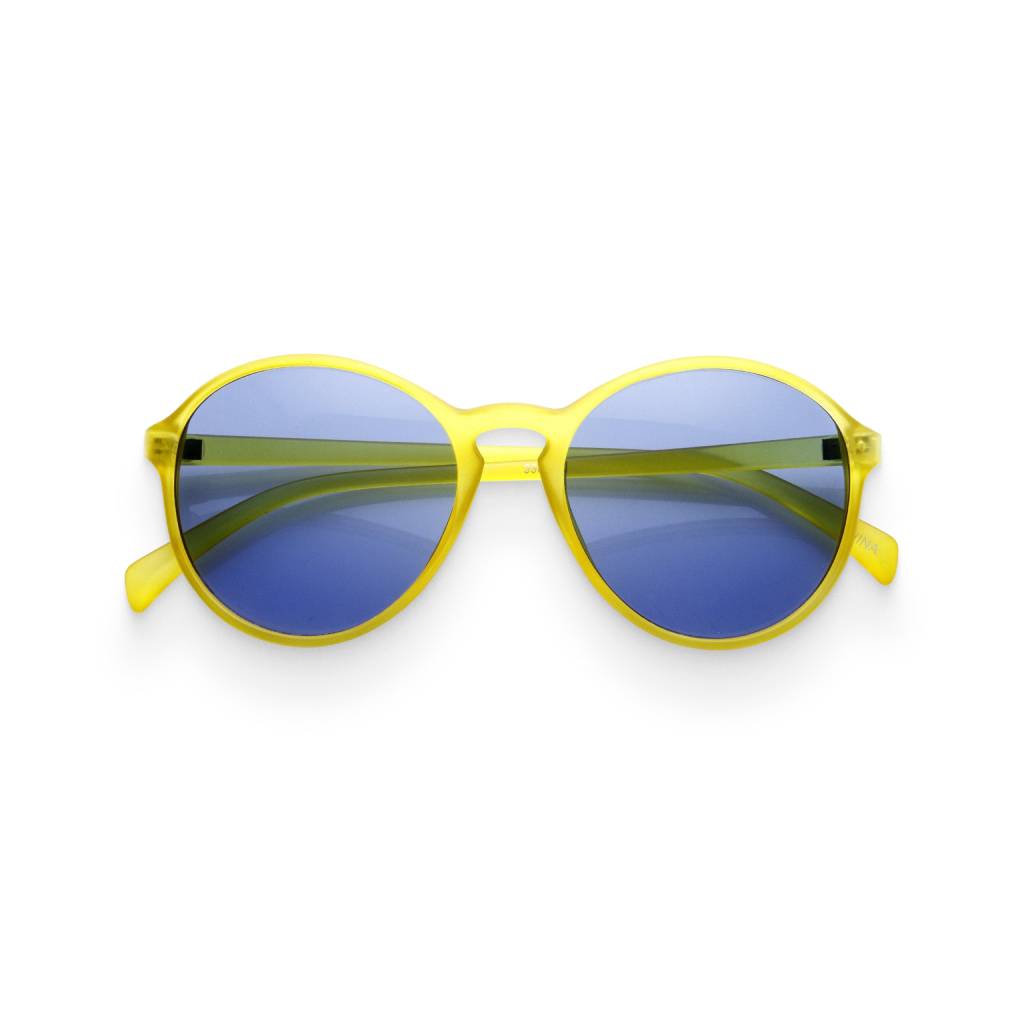 Yellow & Blue Round Retro Sunglasses Affordable Accessories Unisex Sunglasses