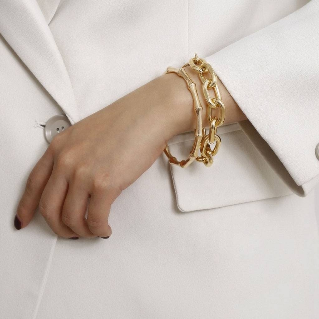 Chunky Chain Bracelet Set Bracelets & Bangles Women's Jewelry