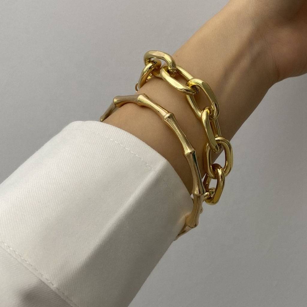 Chunky Chain Bracelet Set Bracelets & Bangles Women's Jewelry