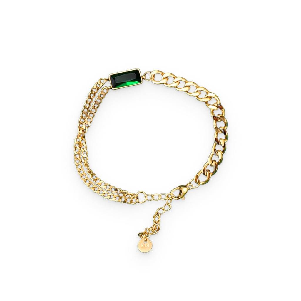 Emerald Charm Bracelet Bracelets & Bangles Women's Jewelry