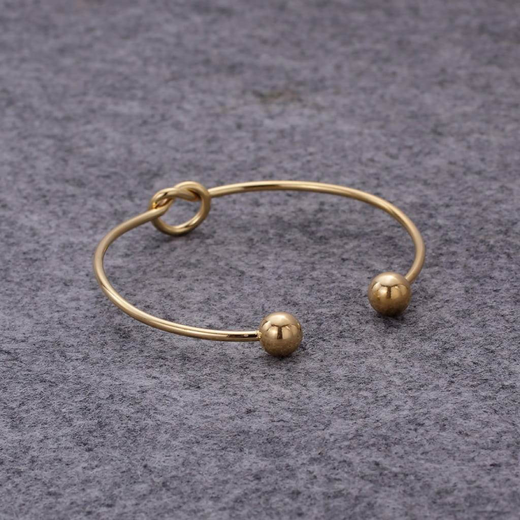 Buddhist Stainless Steel Knot Bracelet Bracelets & Bangles Women's Jewelry