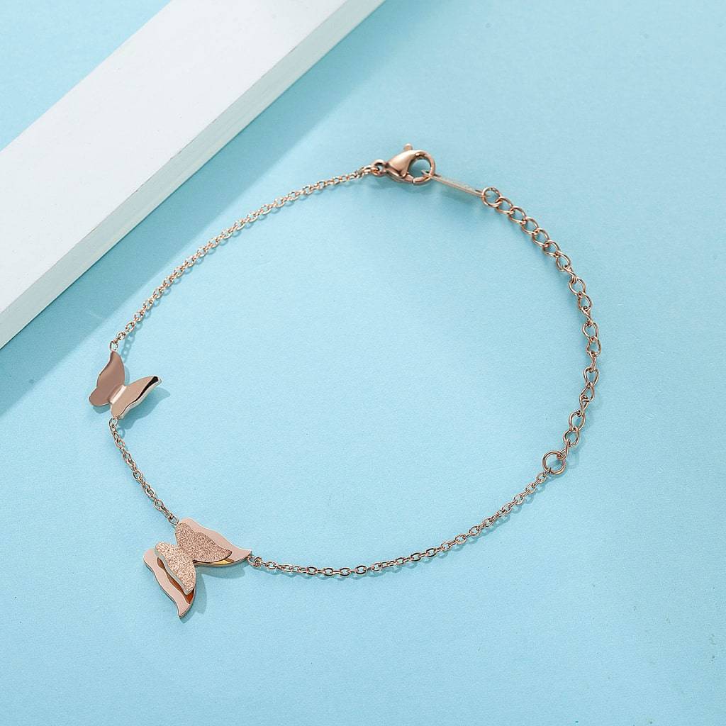 Rose Gold Butterfly Bracelet Bracelets & Bangles Women's Jewelry