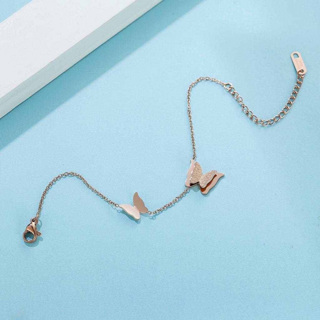 Rose Gold Butterfly Bracelet Bracelets & Bangles Women's Jewelry
