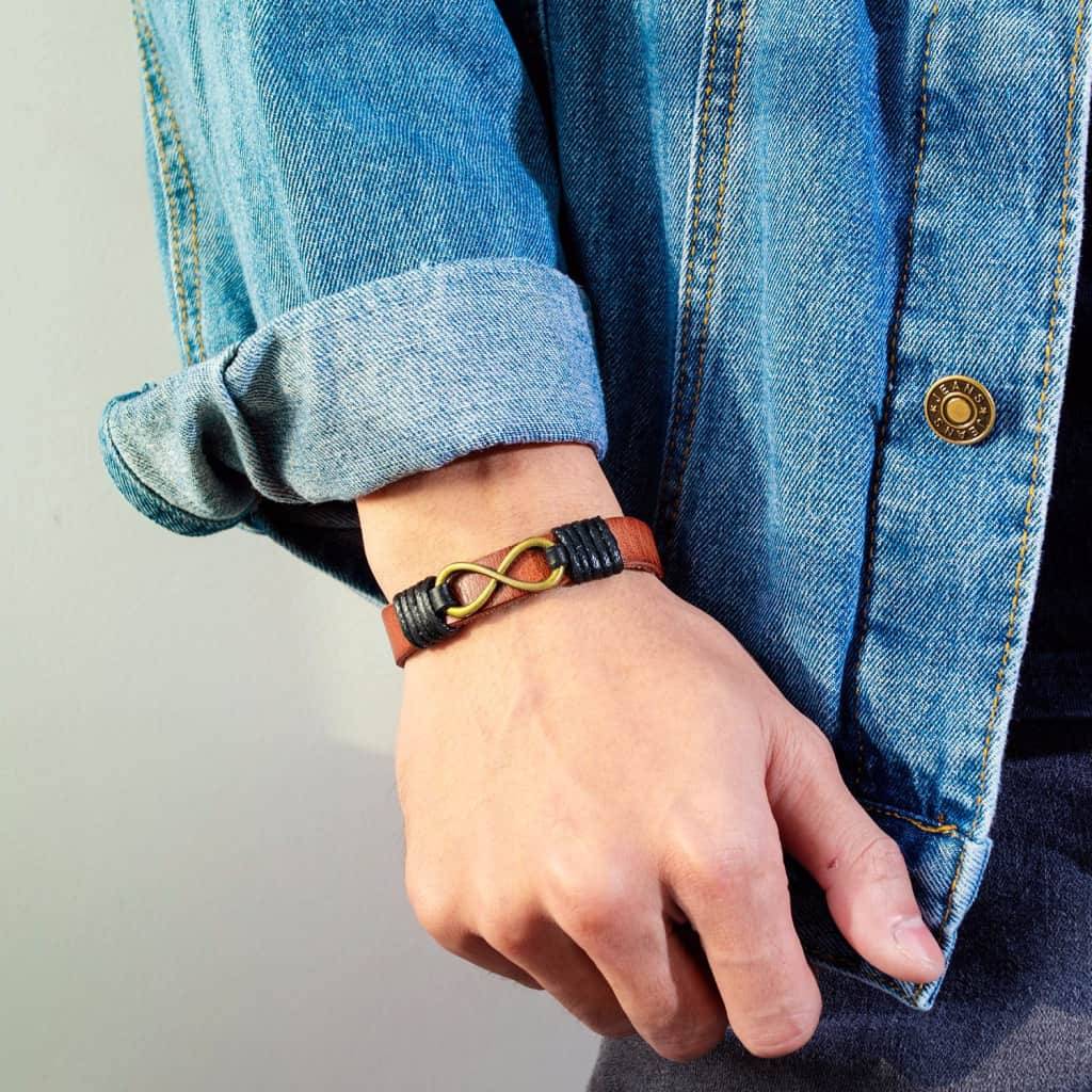 Brown Leather Bracelet Men's Bracelets Men's Jewelry