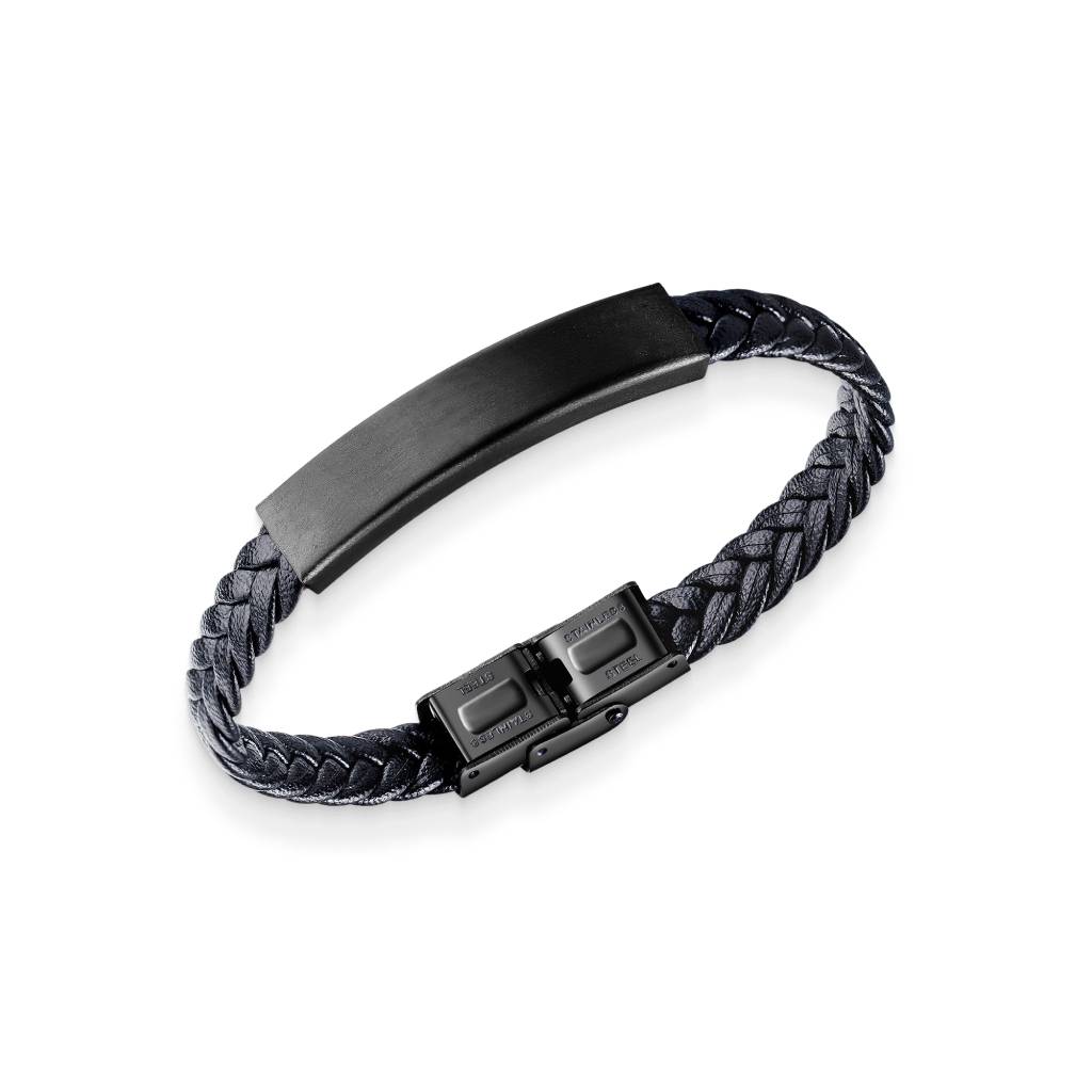 Black Leather Bracelet Men's Bracelets Men's Jewelry