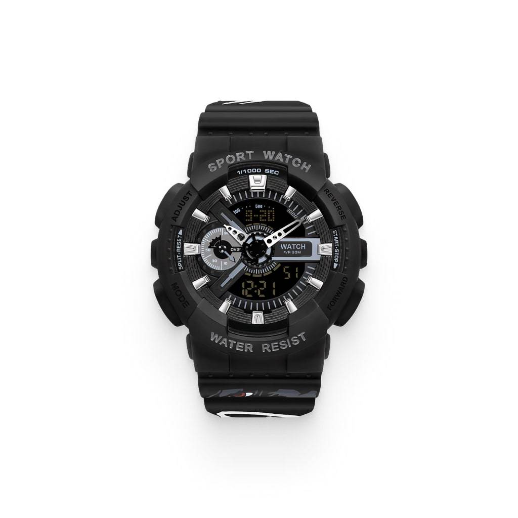 Men’s Black Digital Sports Watch Watches Watches For Men