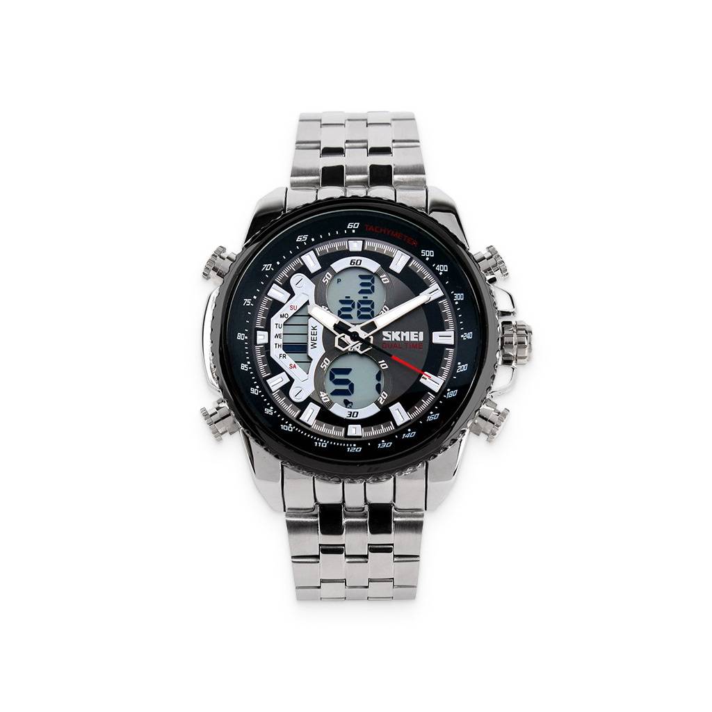 Men's Black Analog Digital Wrist Watch Watches Watches For Men