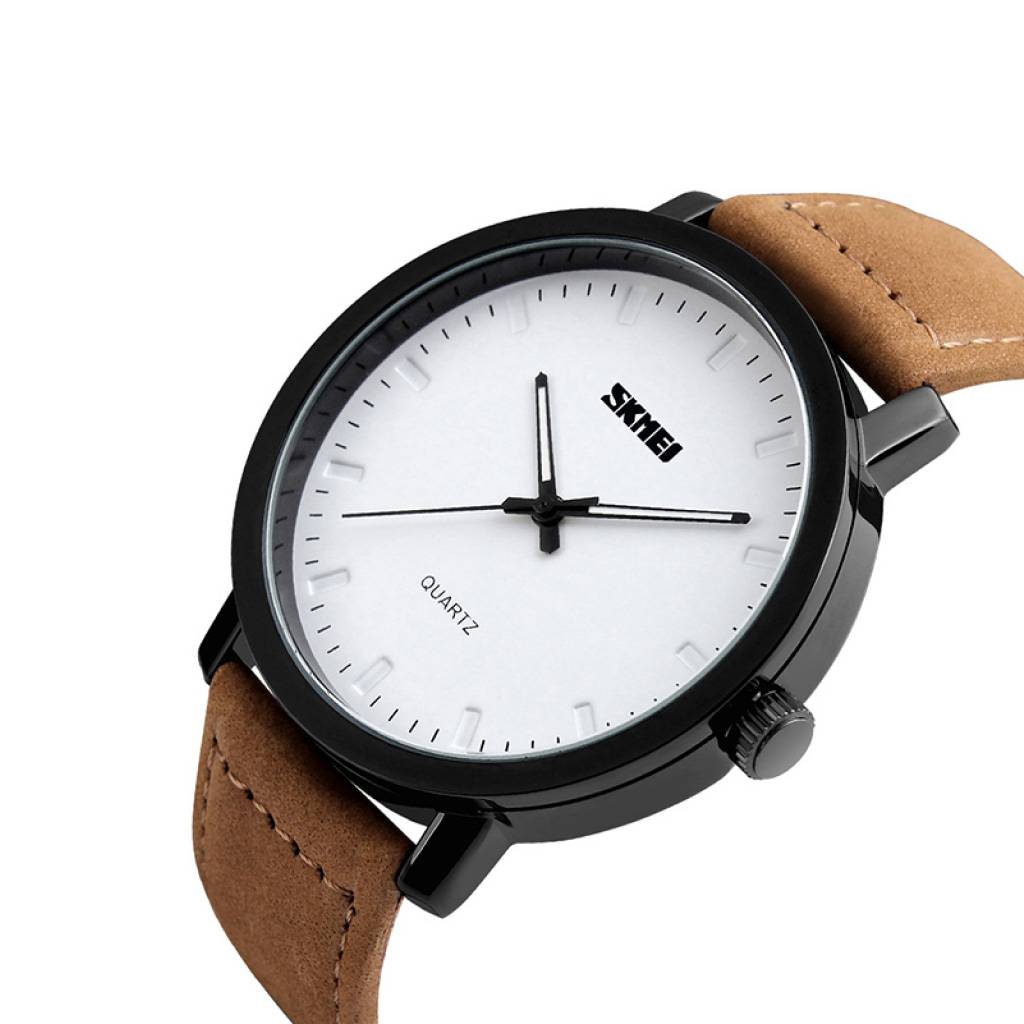 Men’s Brown Leather Quartz Watch Watches Watches For Men