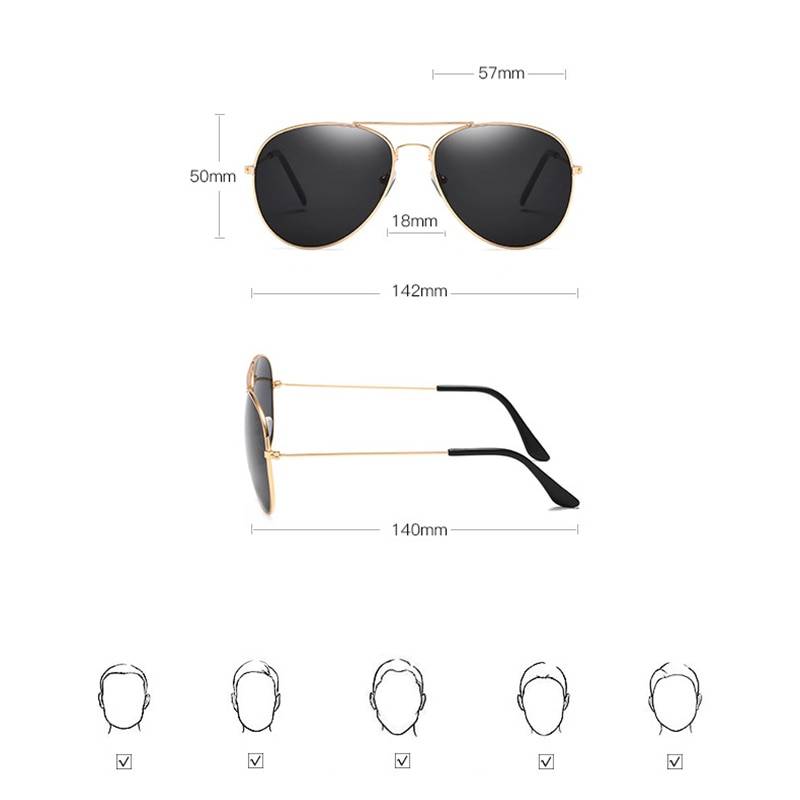 Women's Aviator Sunglasses Affordable Accessories Unisex Sunglasses