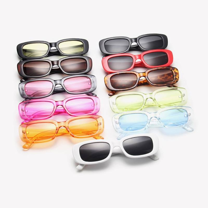 Women's UV 400 Rectangle Shaped Sunglasses Affordable Accessories Unisex Sunglasses