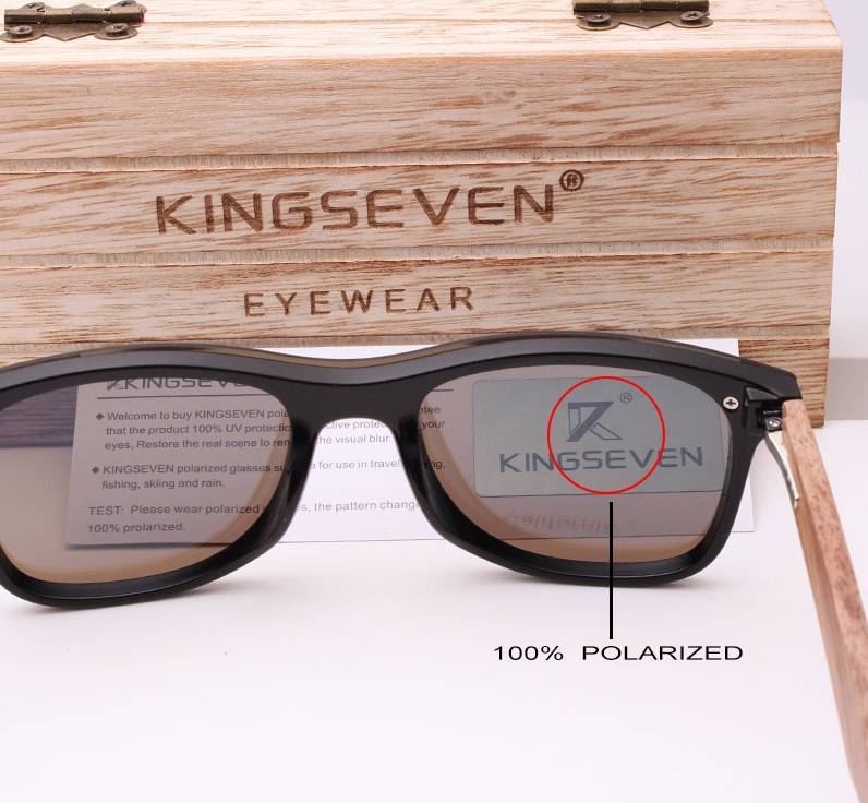 Men's Wooden Frame Polarized Sunglasses Affordable Accessories Unisex Sunglasses