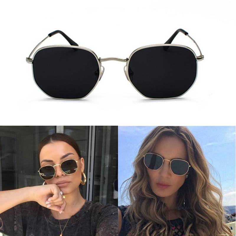 Men's Hexagon Shaped Sunglasses Affordable Accessories Unisex Sunglasses