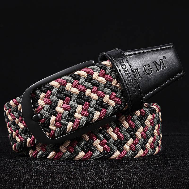 Men's Braided Canvas Belt Mens Belts
