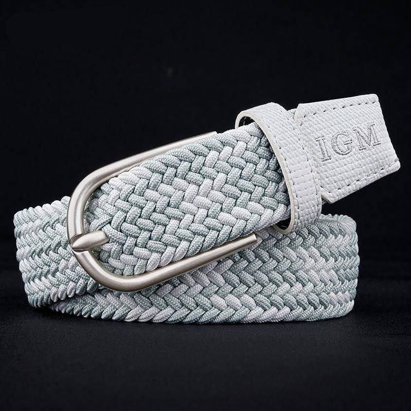 New Woven Braided Elastic Unisex Belt Belts For Women Mens Belts