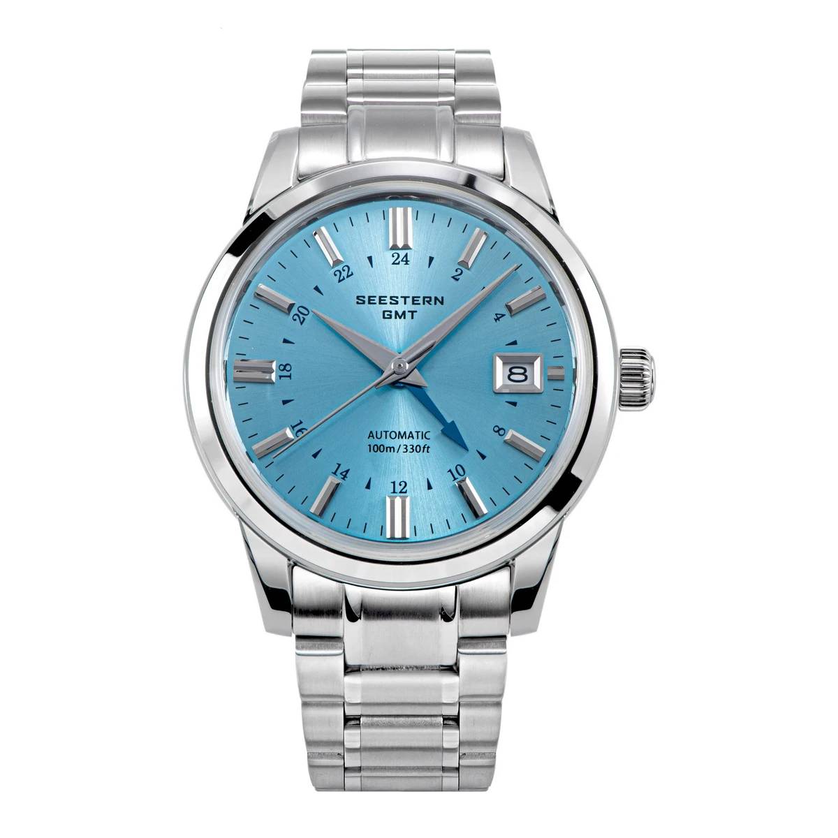 Seestern Men's Automatic Mechanical Wristwatch - NH34 GMT Movement, 10bar Waterproof, Sapphire Crystal.