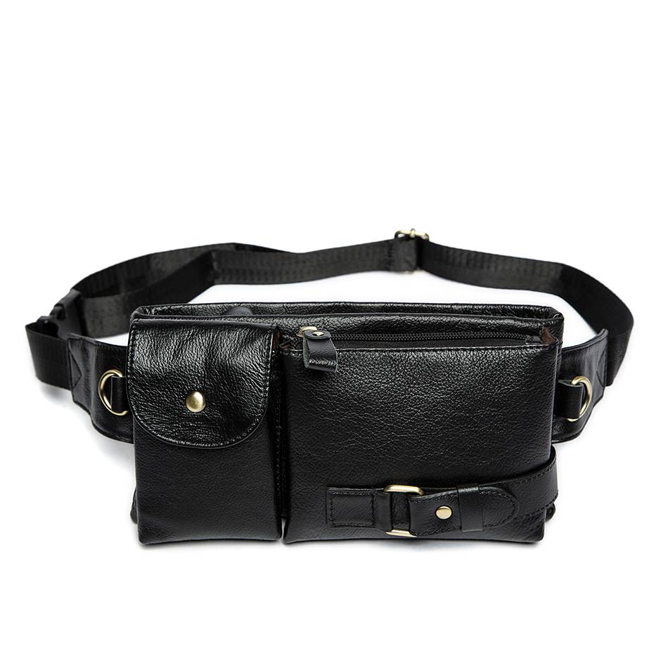 Men's Vintage Leather Waist Pack 