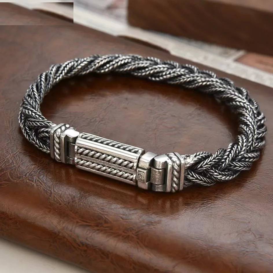 Silver Fox Tail Hand Woven Bracelet Bracelets & Bangles Men's Bracelets Men's Jewelry Women's Jewelry