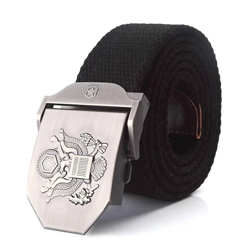 Military Canvas Belt US President Mens Belts