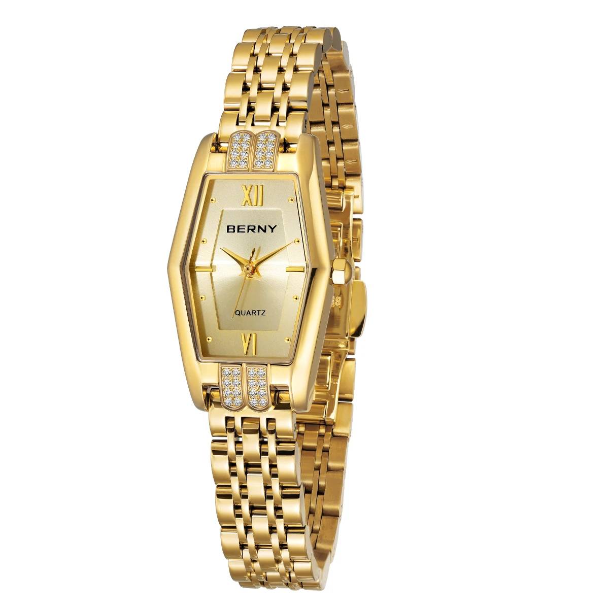 BERNY Hexagon Gold Watches for Women Berny Watches Women's Watches