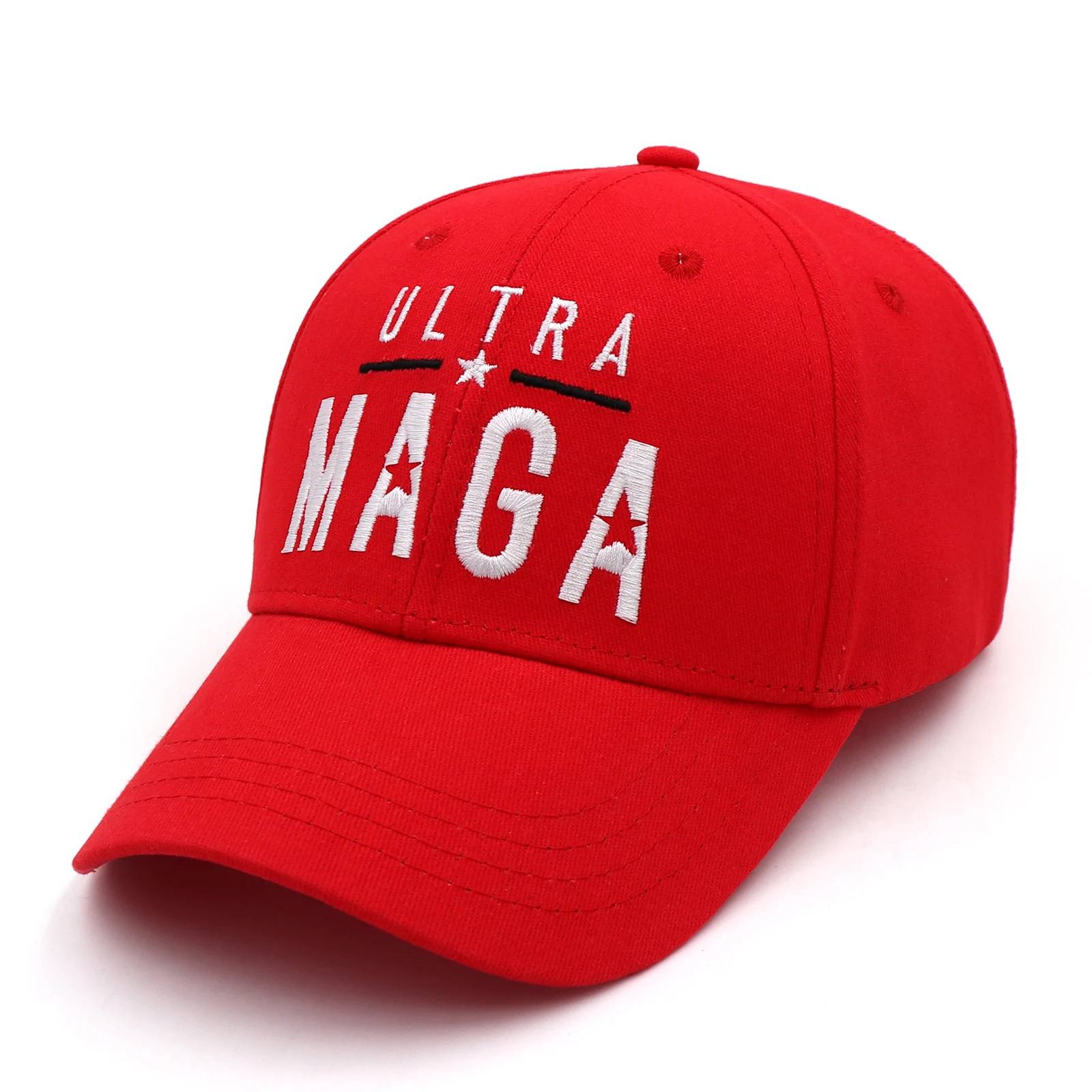 Donald Trump 2024 Red Baseball Cap Ultra MAGA Stars Snapback Hat baseball caps