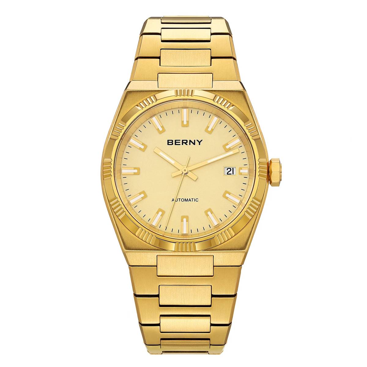 BERNY Mechanical Men's Golden Wristwatch Berny Watches