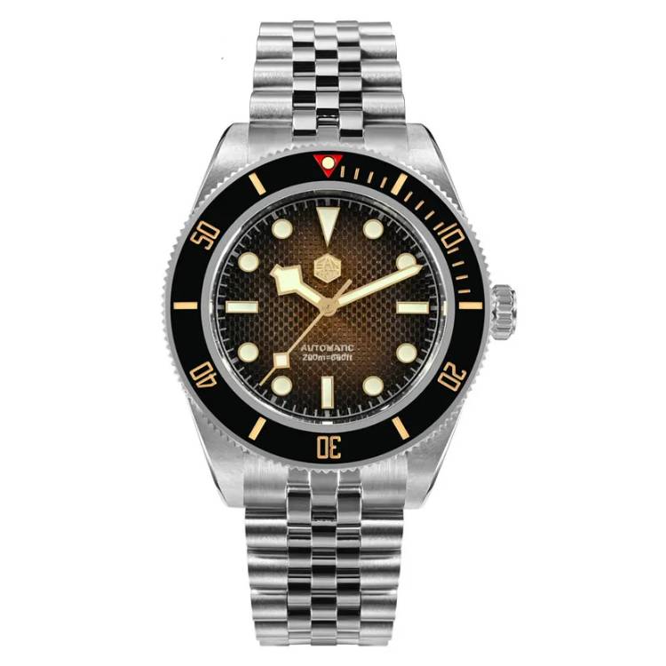 San Martin 40mm 3D Waffle Dial Dive Watch NH35 Automatic 200M Waterproof Sapphire Crystal San Martin Watches