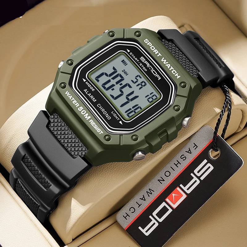 Sanda 2156 Military Water-Resistant Sport Watch for Men - Durable, stylish, and perfect for any adventure.