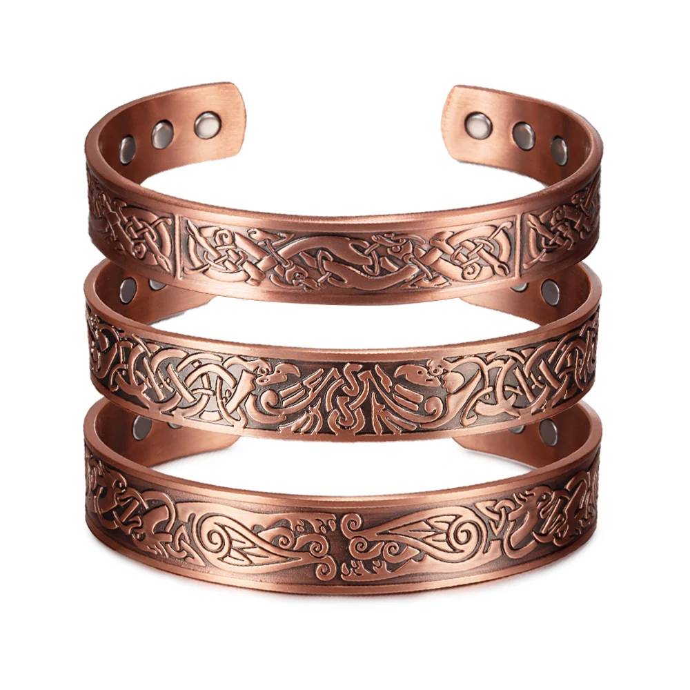 Viking Pure Copper Magnetic Bracelet Magnetic Jewelry