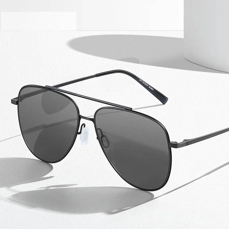 CAPONI Men's Pilot-Style Polarized Sunglasses with UV400 Protection Lightweight Alloy Frame Unisex Sunglasses