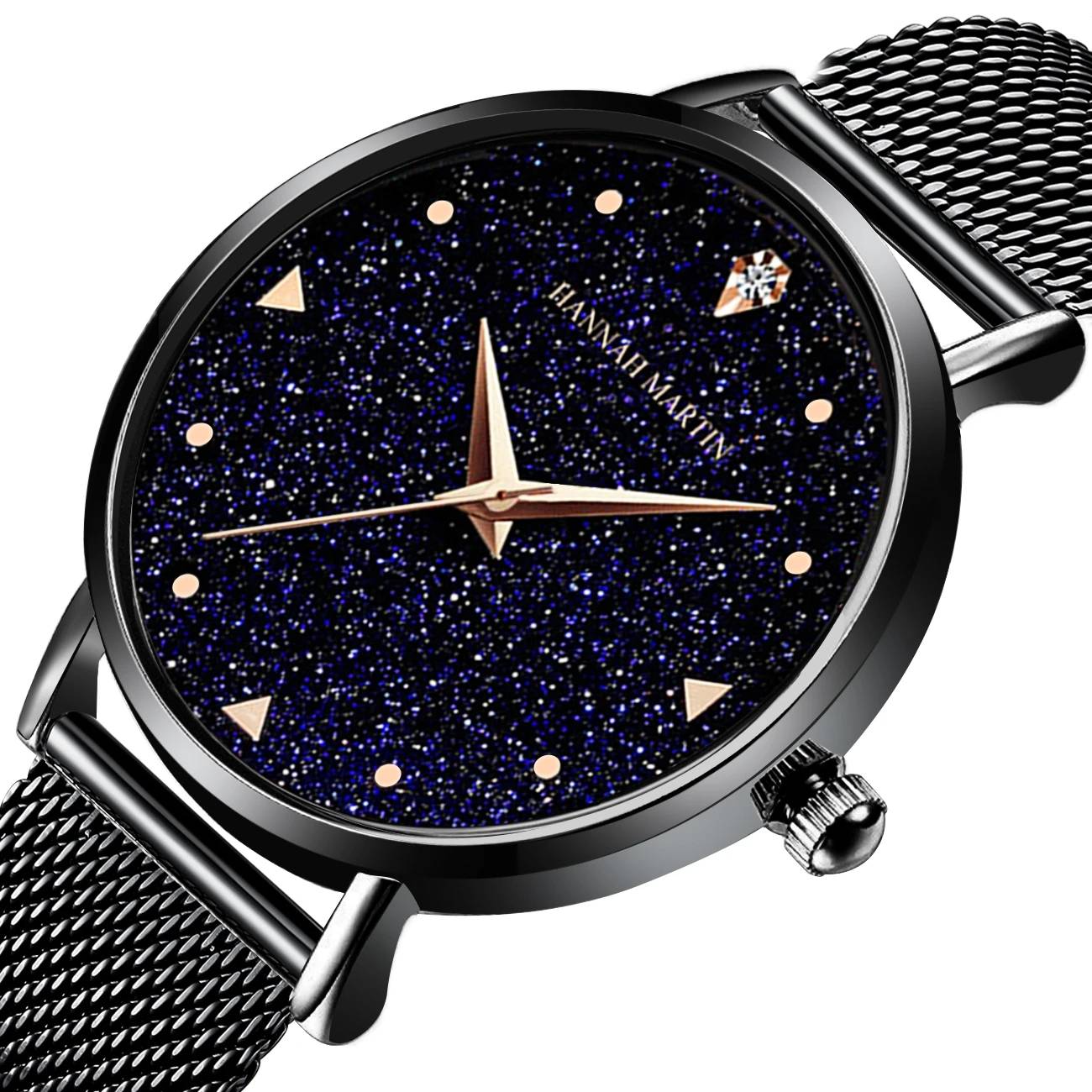 Hannah Martin Starry Sky Dial Luxury Women Watch Hannah Martin