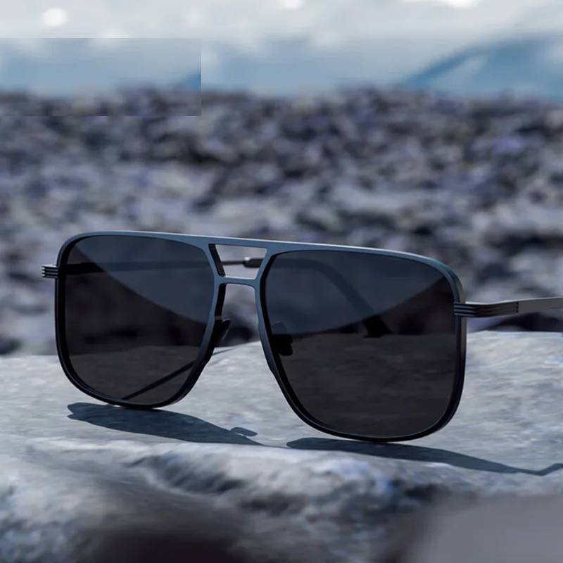CAPONI Original Men's Polarized Sunglasses TR-90 Titanium Alloy, UV400 Protection, Designer Shades Unisex Sunglasses