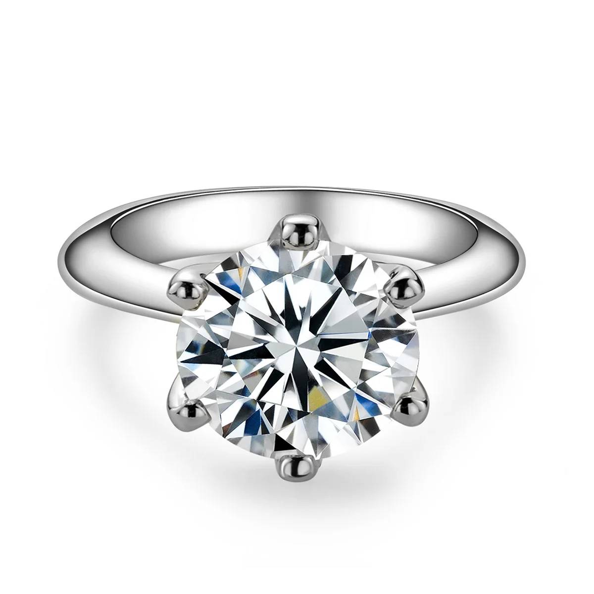 Moissanite Engagement Ring 1ct 2ct 3ct 5ct Women's Rings
