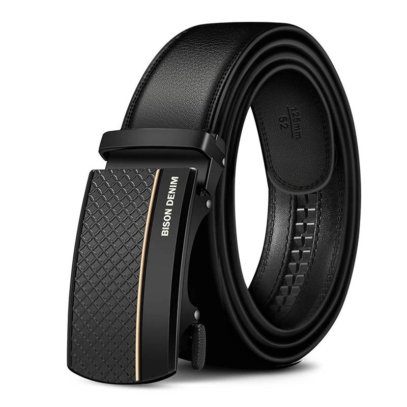 Bison Denim Men's Genuine Leather Belt Mens Belts