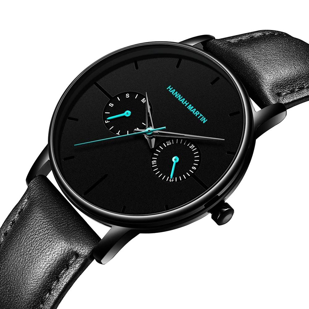 Hannah Martin Ultra Thin Waterproof Men Watch Hannah Martin