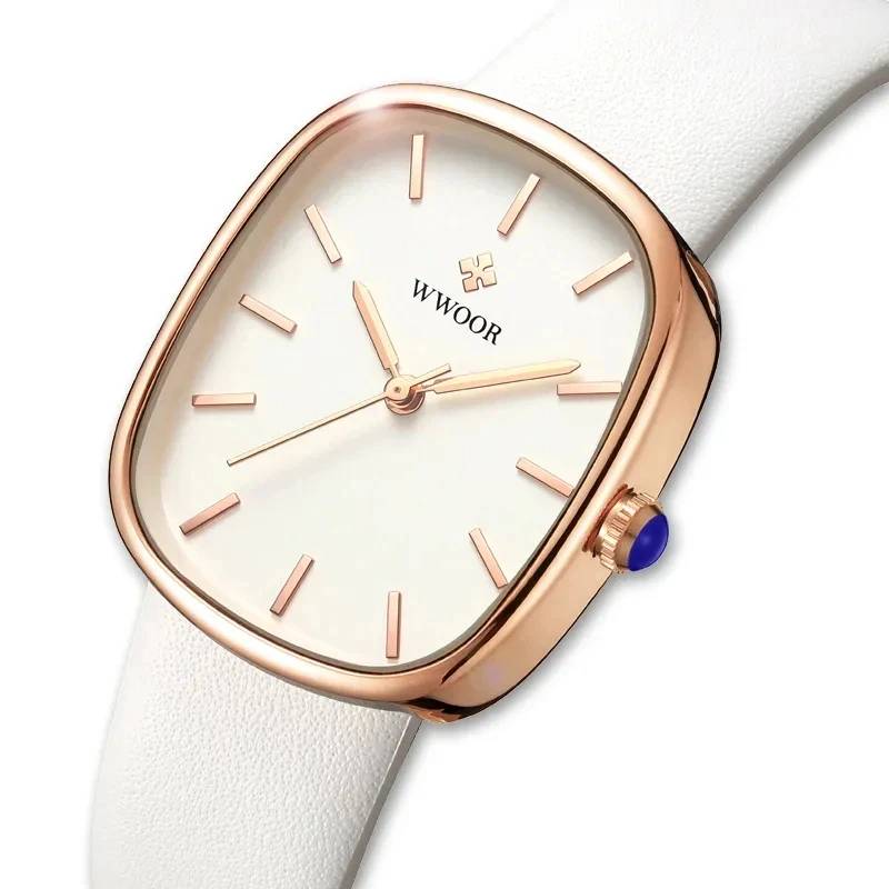 2024 Women's Luxury Leather Quartz Watch Women's Watches WWOOR Watches