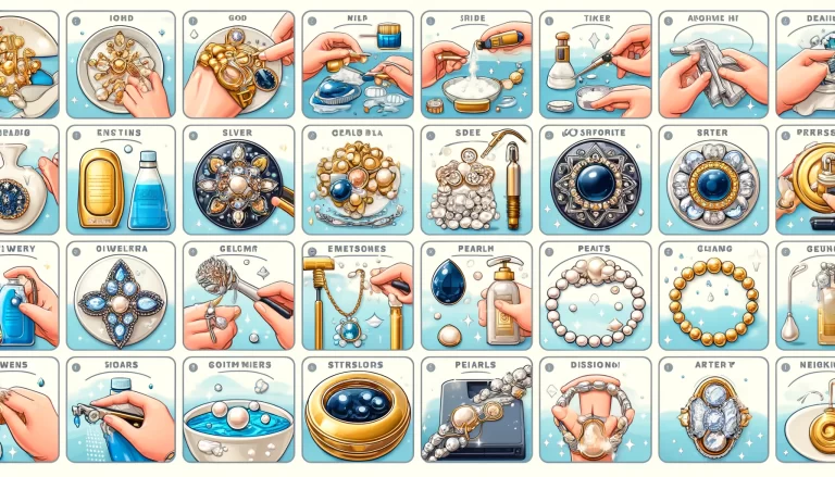 a collage of images of hands making jewelry