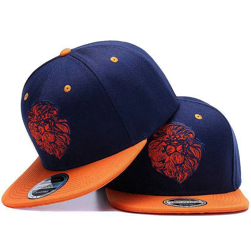 Lion Snapback Baseball Cap High-Quality Embroidery baseball caps